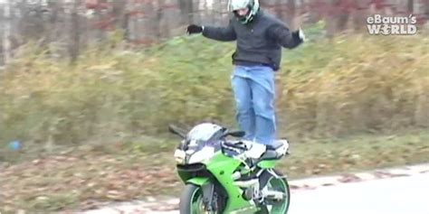 Motorbike Show-Off's Stunt Goes Just About As Badly Wrong As It Could ...