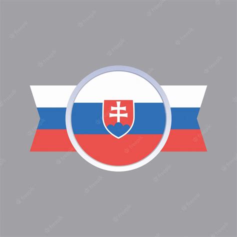 Premium Vector | Illustration of slovakia flag template