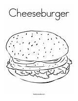 Cheeseburger Coloring Pages sketch template