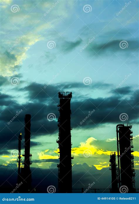 Industry Night stock image. Image of construction, dusk - 44914105