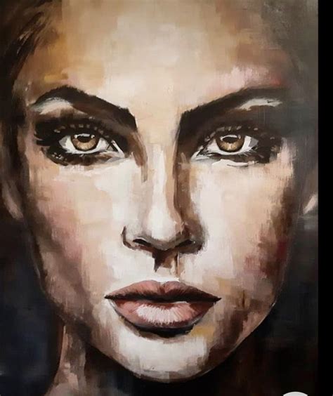 Pin by Marinda Turvey on Kontemporer | Face art painting, Portrait art, Portrait painting