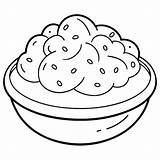 Mashed Potatoes Coloring Pages Delicious And Fun Designs For Food  sketch template