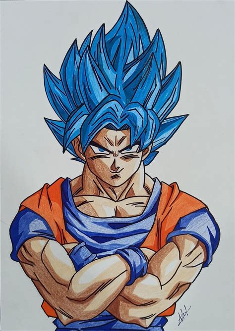 goku colour pencil art | Goku drawing, Cat drawing tutorial, Colorful drawings