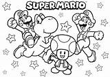 Coloring With The Characters Of Super Mario Bros  Return To Childhood sketch template