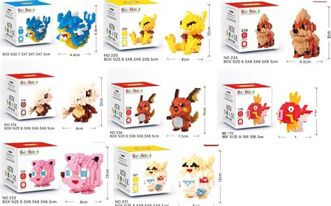 pokemon lego like block building sets pikachu charizard evee squirtle bulbasaur - Pokemon