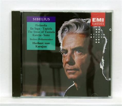 KARAJAN - SIBELIUS finlandia, en saga, tapiola, tuonela, karelia EMI CD ...