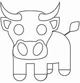 Ox coloring Page  ColouringPages sketch template