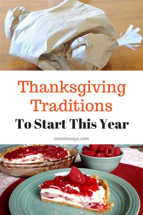 12 Thanksgiving Traditions to Start This Year - Or so she says...