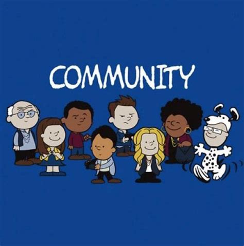 Community Characters Drawn To Look Like Charlie Brown Characters