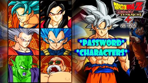 Dragon Ball Z BT4 Mod | Password Characters | Red Potara [Good Guys] 0. ...