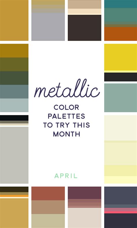 20 Metallic Color Palettes to Try This Month: April 2016 - Creative ...