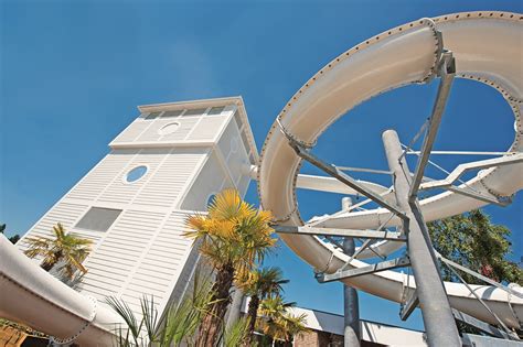 Outdoor Pool Flume at Rockley Park