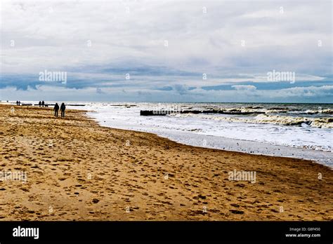 Beach on the isle of Sylt, northern Germany; am strand von Sylt Stock ...