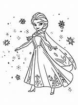 Princess Elsa Coloring Page  Coloring Online Free sketch template