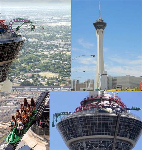 The Stratosphere Las Vegas. "Refused to ride the roller coaster! But ...