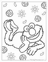 Elmo Face Coloring Pages sketch template