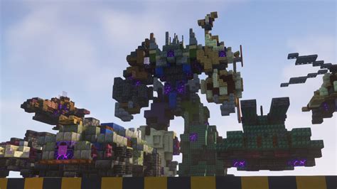 Transformers: Fall of Cybertron - Bruticus and Combaticons 1:1 scale (with download) Minecraft Map