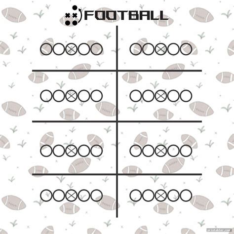 Free Printable Blank Football Play Sheets - Printable Templates