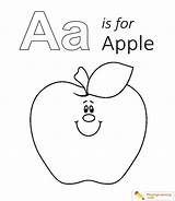 A Is For Apple Coloring Sheet Pages sketch template