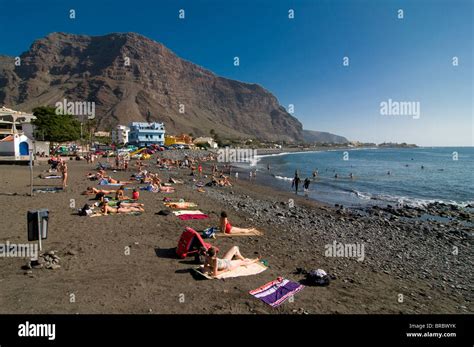 Beach in Valle Gran Rey, La Gomera, Canary Islands, Spain, Atlantic ...