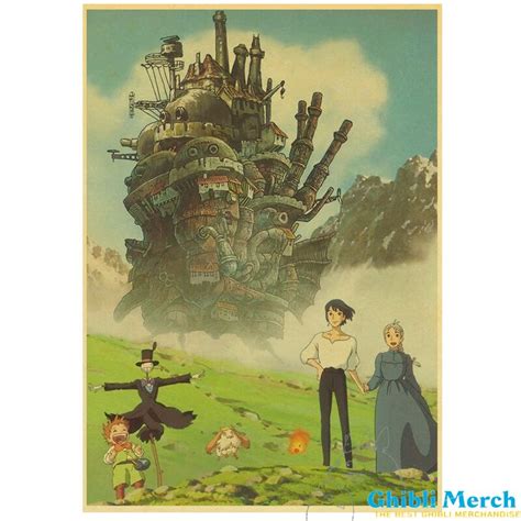 Studio Ghibli Howls Moving Castle Poster - Studio Ghibli Merch Store - Official Studio Ghibli ...