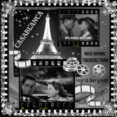 Ingrid Bergman & Humphrey Bogart - Free animated GIF - PicMix
