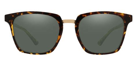 Delta Square Lined Bifocal Sunglasses - Tortoise Frame With Green Lenses | Women's Sunglasses ...