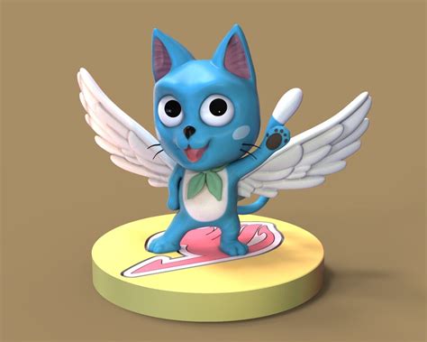 Conceive3D - Happy - Fairy Tail (Fan Art)