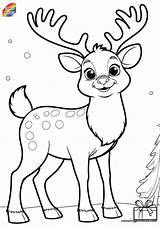 Rudolph Red Nosed Reindeer Coloring Pages sketch template