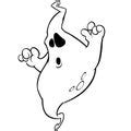 Image of ghostly ghost outline | CreepyHalloweenImages