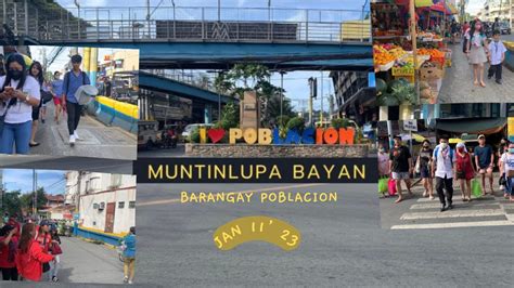 Walking Tour Muntinlupa Bayan/ BARANGAY POBLACION - YouTube