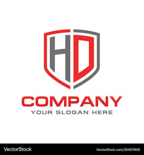 Hd logo Royalty Free Vector Image - VectorStock