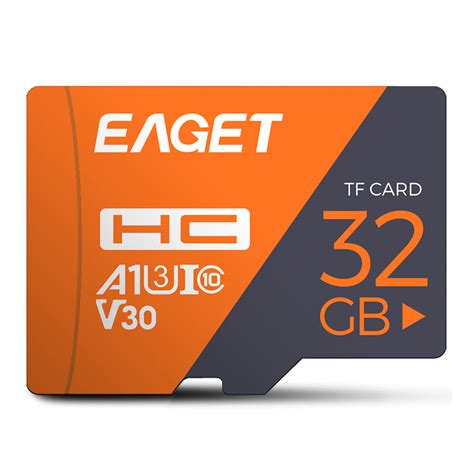 EAGET T1 Class 10 TF Card Memory Card U3 A1 V30 TF Flash Card 32GB 64GB 128GB 100MB/S Smart Card ...