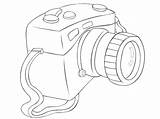 Polaroid Camera Tumblr Sketch Coloring Page sketch template