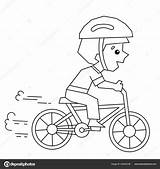 Coloring Mewarnai Sepeda Bermain Bicycle Sketch Page sketch template
