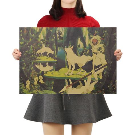 Studio Ghibli Princess Mononoke Forest Poster