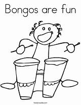 Bongos Coloring Pages sketch template
