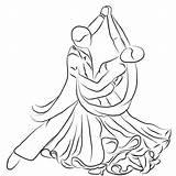 Ballroom Dancing Coloring Pages Sketch Page sketch template
