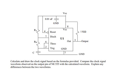 Experiment \#1. NE 555 P Astable Operation (Clock | Chegg.com