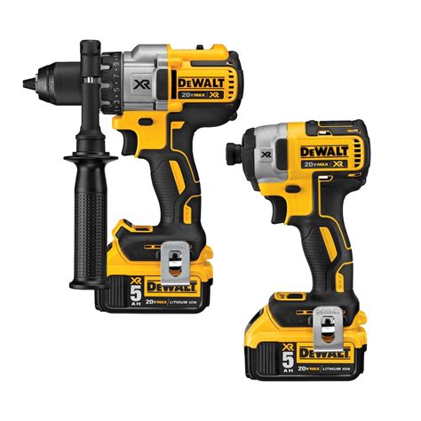 DEWALT 20V MAX Lithium-Ion Cordless Hammer Drill/Impact Driver Combo ...