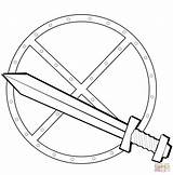 Sword And Shield coloring Page  Free Printable Coloring Pages sketch template