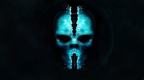 Blue Skull Wallpapers - Wallpaper Cave