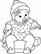 Baby Coloring Pages For Kids sketch template