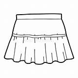 Skirt Coloring Pages sketch template