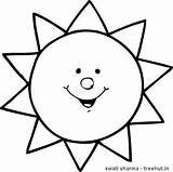 Sun Coloring Page sketch template