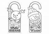 Door Hanger Coloring Pages sketch template