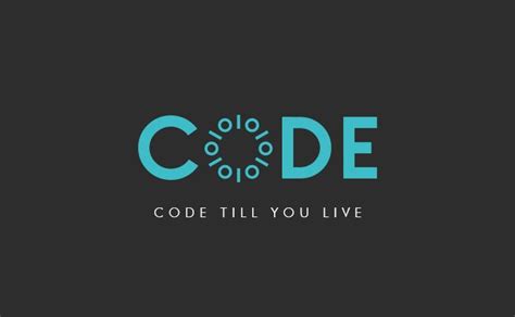Code logo with binary 1's & 0's in O | Coding logo, Logo concept, Programmer humor