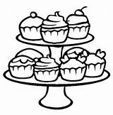Free Printable Cupcake Coloring Pages For Kids sketch template