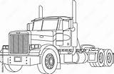 Peterbilt Truck Coloring Pages Sketch Page sketch template