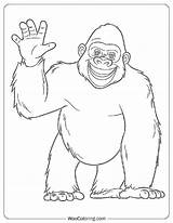 100  Gorilla coloring pages Free PDF To Print Woo Coloring sketch template
